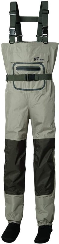 8 Fans Fly Fishing Waders Breathable Waterproof Stocking Foot Chest Waders for Men and Women