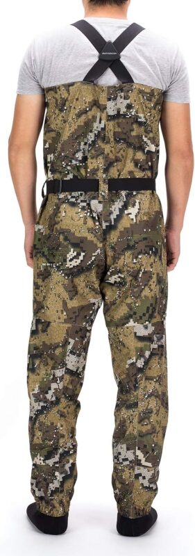 Bassdash Bare Camo Neoprene Chest Fishing Hunting Waders For Men With 600 Grams Insulated Rubber Boot Foot In 8 Sizes